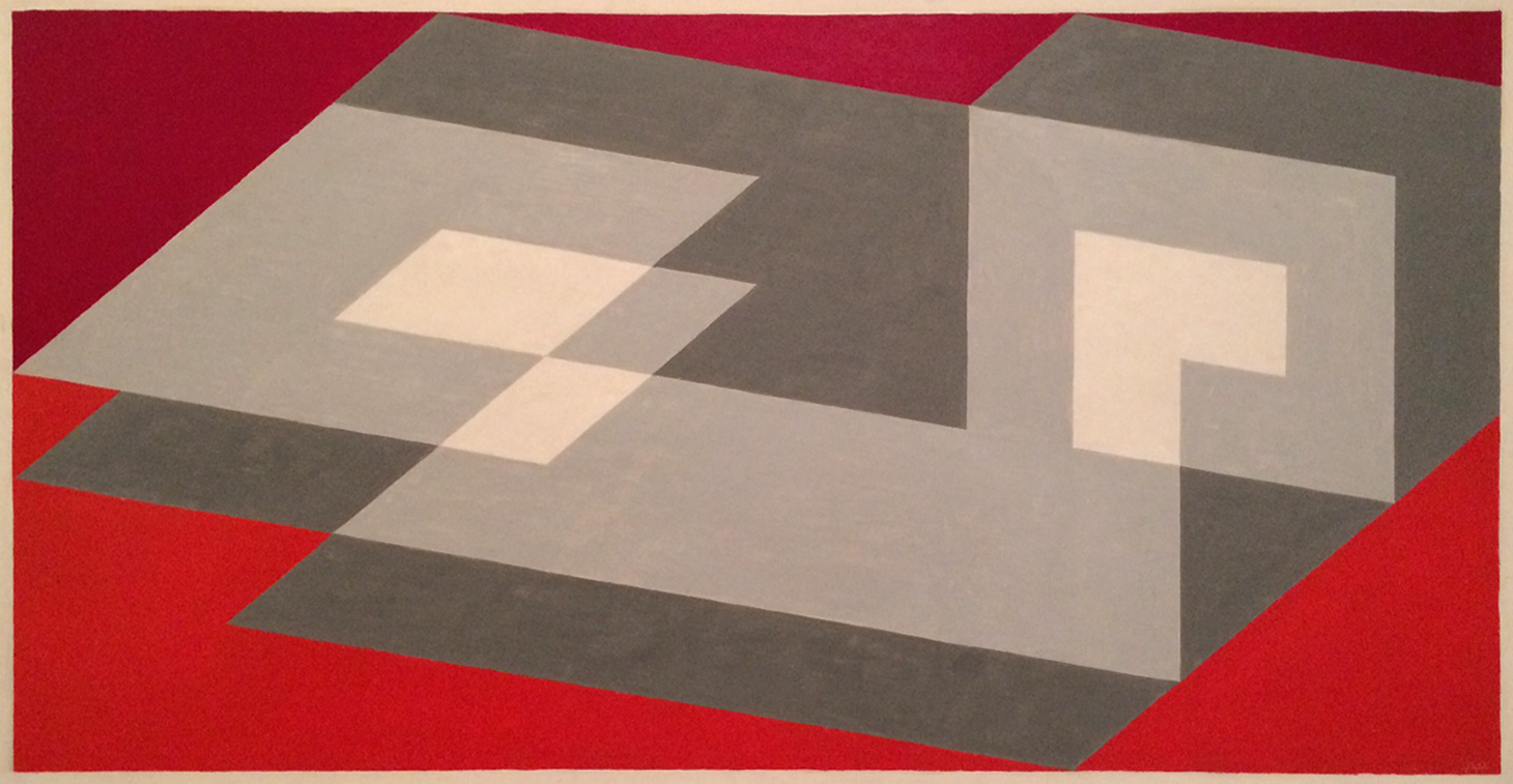 Josef Albers, Tenayuca, oil on masonite, 1943. San Francisco Museum of Modern Art.