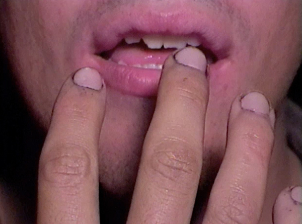 Aimee Goguen, This Man Is Buff, video, 1:54, 2014.