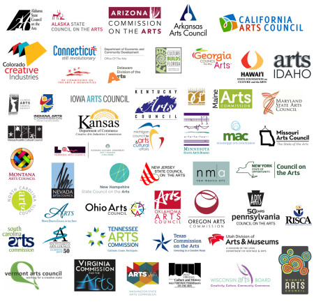 These are the logos for all fifty state arts commissions and the District of Columbia: what do you think?