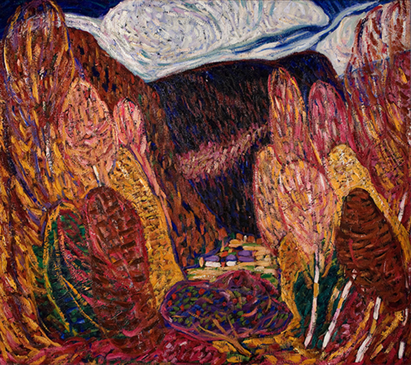 Landscape No. 36, 1908-9, Oil on canvas, 30 1/8 x 34 in. (76.5 x 86.4 cm), The Frederick R. Weisman Art Museum at the University of Minnesota, Minneapolis, Bequest of Hudson D. Walker from the Ione and Hudson D. Walker Collection