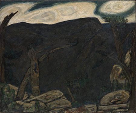 The Dark Mountain, No. 2, 1909, Oil on commercially prepared paperboard (academy board), mounted to slatted wood board, 20 x 24 in. (50.8 x 61 cm). The Metropolitan Museum of Art, The Alfred Stieglitz Collection, 1949 49.70.41