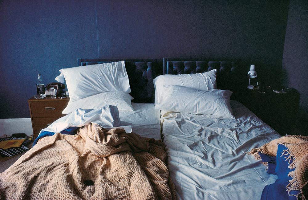 Nan Goldin, Empty Beds, Boston, 1979 , Silver-dye bleach print, 24 x 36 inches. Private collection, Houston, TX.